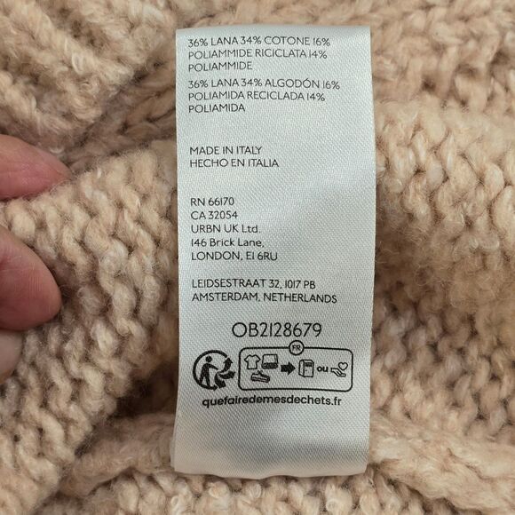 Women’s Anthropologie PILCRO Pouch Collared Sweater Pink XS - Picture 10 of 12